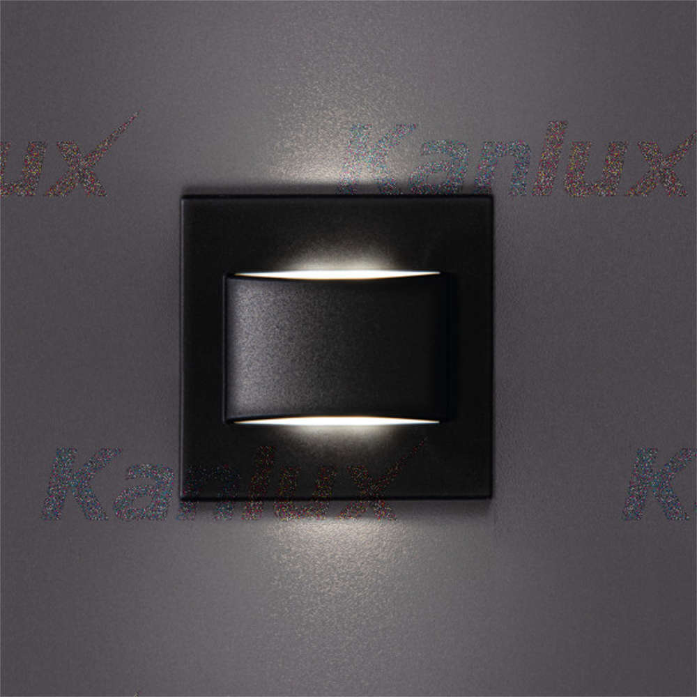 Led луна за осветяване на стъпала Kanlux ERINUS LED LL B-NW 33337, 12VDC, 1.5W, 30lm, 4000K, черно тяло - Image 4