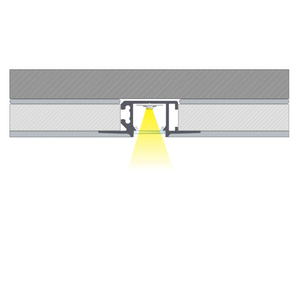 Алуминиеви профили за LED лента 3м Lumines MONO 10-0684-30 за вграждане в гипсокартон - Image 5
