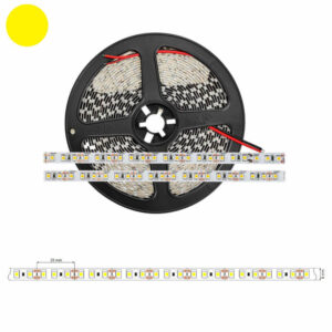 LED лента 12VDC жълта светлина 9.6W/m 40lm/W Yellow 600 SMD3528 IP20 ролка 5 метра LUM-16-1028-01 LED лента 12VDC жълта светлина 9.6W/m 40lm/W Yellow 600 SMD3528 IP20 ролка 5 метра LUM-16-1028-01