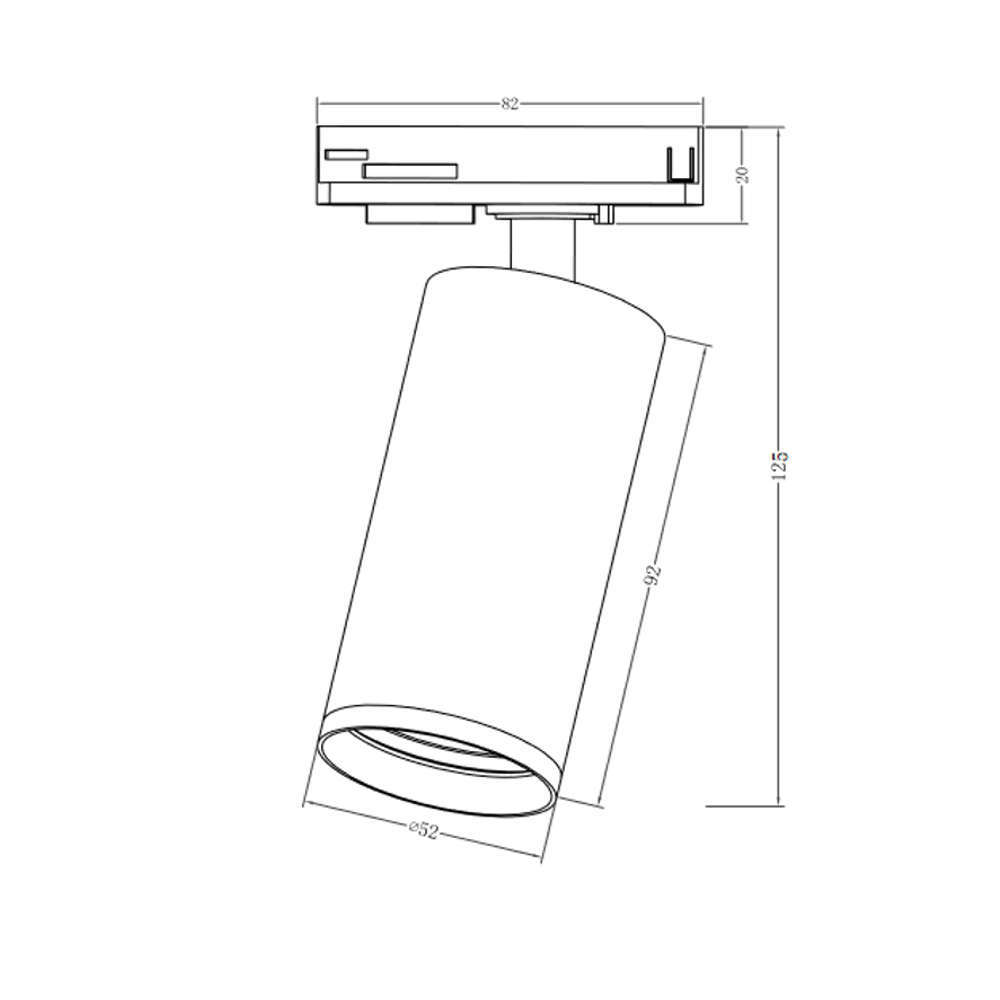 Прожектор за монофазна шина Maytoni Focus S TR020-1-U-GU10-WGF - Image 4