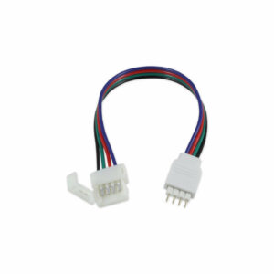 Конектор за RGB LED ленти LVT 2248, 10mm 4-пинов, за свързване на контролер и ленти без инструменти