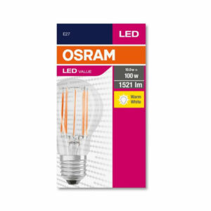 LED крушка E27 11W 2700K 1521lm 220V AC OSRAM LED VALUE CLASSIC FILAMENT