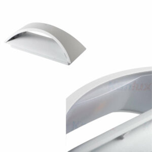 Лед аплик за фасада, 220V, COB диоди, неутрална 4000K светлина, бял мат тяло, влагоустойчиво