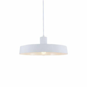 Пендел ACA Lighting Domenica OD5392WH 220V IP20 посък дизайн в цвят бял мат и фасунгa 1xЕ27