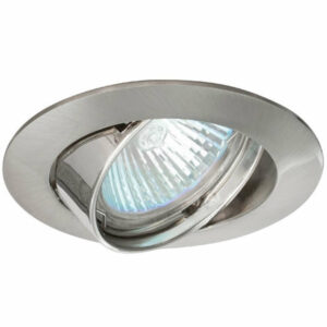 Подвижна кръгла луничка Ultralux FPGU10SN сатиниран никел GU10