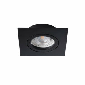 Луна за вграждане, подвижно тяло, Kanlux DALLA CT-DTL50-B 22433, алуминий, черен мат