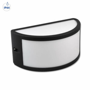 Фасадно осветително тяло LVT Tola 3535, 220V, 1xE27, max. 1x60W, IP44, алуминий/PC, черно тяло