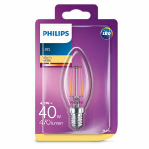 LED винтидж крушка Philips E14 4.3W 470lm 2700K свещ