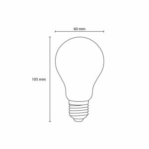 Димируема LED крушка Osram E27, 220V, 7.5W, 1055lm, 2700K, 360°, винтидж, опал стъкло