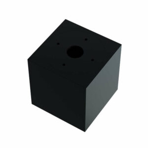 Луна за външен монтаж Led Labs TR-NORD-NSRK-CZ, квадрат, алуминиево тяло с ротация, фасунга GU10, черен мат