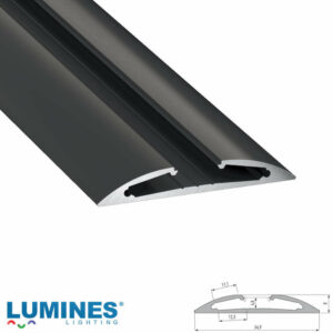 Алуминиев профил за LED ленти Lumines Lighting RETO Black 10-0522-20