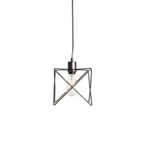 Пендел ACA Lighting Andy KS1462P1BK 220V фасунга Е27 IP20 метално тяло, цвят черен