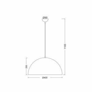 Пендел ACA Lighting Melina OD5391WW 220V IP20 метално тяло в цвят бял дъб фасунга Е27