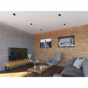 Луна за вграждане в таван Kanlux GOVIK DSO-B 29236 черно тяло стъклен дифузер