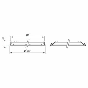 LED панa за вграждане Philips 36W, 220V, 4000K, 3200lm, IP20, 600x600mm, 108°