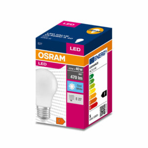 LED крушка E27 4.9W 220V AC 4000K 470lm OSRAM LED VALUE CLASSIC