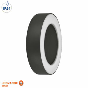 Външно LED осветително тяло Osram/LEDvance, 220V, 13W, 480lm, 3000K, IP54, 100°, тяло в цвят антрацит