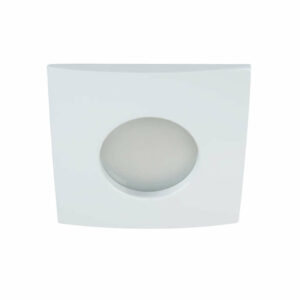 Луна за вграждане IP44 , 1xGU10, стационарна, квадрат, бяло тяло