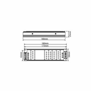 Захранващ трансформатор за магнитна шина LVT 8047 Luxo 48V