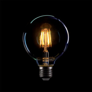 LED крушки филамент E27, 8W, 220V, 2700K, 580lm, 360°, тип G95 димираща