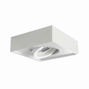 Луна за вграждане в таван Kanlux MINI GORD DLP-50-W 28780 бяло тяло с ротация, за лунички MR16