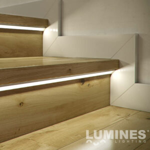 Ъглов алуминиев профил за LED ленти Lumines Lighting 10-0032-30, 3 метра, черен мат