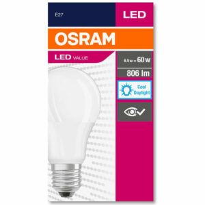 LED крушка 8.5W 6500K E27 Osram LED VALUE CLASSIC 4052899326873