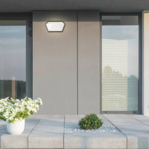 Външно осветително тяло LED аплик RABALUX SALVADOR 8114, 220V, 10W, 4000K, 543lm, IP65, МЕТАЛ, ЧЕРЕН