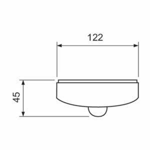 Сензор за движение Philips, 220V, контрол 25m2, външен монтаж 913700350003