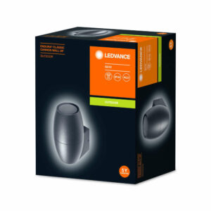 Фасадно осветително тяло Ledvance 220V IP44 1xGU10 алумиий/закалено стъкло едностранно осветяване цвят антрацит