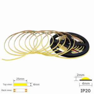 LED лента BERGMEN COB Nano 24VDC 5 W/m. 513lm/m 3000K 480 SMD 4mm IP20 ролка 5м