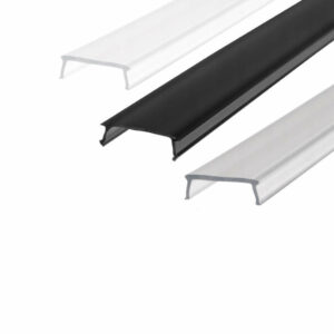 Черен алуминиев профил за вграждане LVT 0454, 2 метра