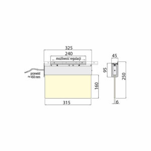LED аварийно осветително тяло GTV SaLED 1, 13 LEDs, 230V, 3W, 6400K, IP44, двустранно, светене в авариен режим 1 час