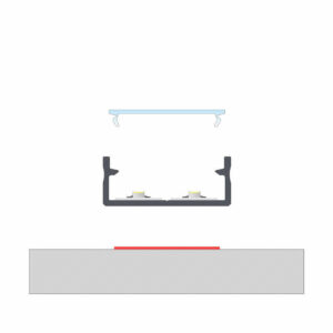 Алуминиев профил за външен монтаж Lumines Lighting DUAL 10-0000-70