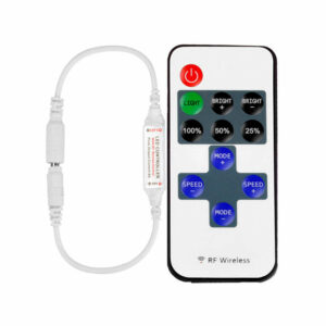 Димер за едноцветни LED ленти 72-144W, 12/24V, 6A, RF