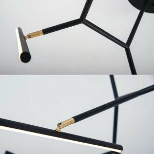 LED димируем полилей Zambelis 2070 черен мат/злато