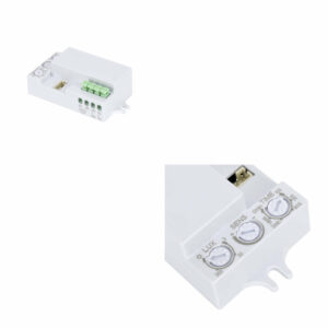 Микровълнов сензор за движение 220V, мощност max. 1200W, 180°, 10sec-30min, IP20, LVT 7176