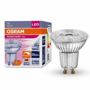 Димируема LED луничка GU10 4.5W 220V 350lm 2700К 36° Osram Parathom 4058075608337
