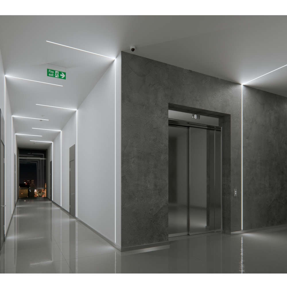 Алуминиеви профили за LED лента 3м Lumines MONO 10-0684-30 за вграждане в гипсокартон - Image 2