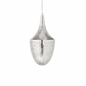 Осветително тяло пендел ACA Lighting Pleiades OD90911PCH 220V IP20 метално тяло в цвят хром фасунга Е27 и прозрачен кабел