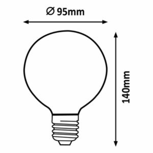 Винтидж LED крушка Rabalux 1419 E27 2200K 200lm G95