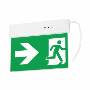 LED евакуационна табела Ultralux LET1565M, 1.5W, 150lm, 6500K, IP20, батерия Ni-Cd 400mAh/3.6V