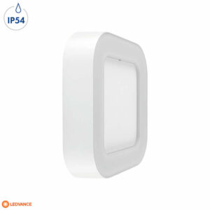 Фасадно лед осветително тяло LEDvance, 220V, 13W, 600lm, 3000K, IP54, 100°, квадрат, бяло тяло