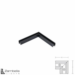 Ъглов механичен конектор за магнитно осветление Zambelis 2085B-C2 48V MAGNETIC System