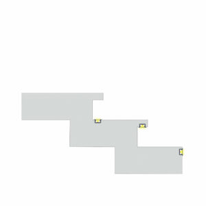 LED профил за вграждане 2 метра бял лак LUMINES B groove profile 10-0021-20