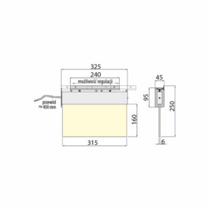 LED аварийно осветително тяло GTV SaLED 1, 13 LEDs, 230V, 3W, 6400K, IP44, двустранно, светене в авариен режим 3 часa