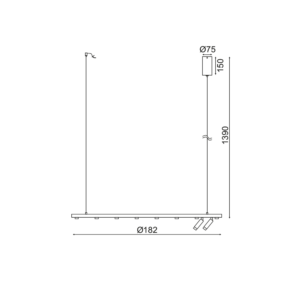 LED пендел ACA Lighting Magneto JNCP30LED120BK 220V 30W 3000K 2700LM IP20 АЛУМИНИЙ/АКРИЛ ЧЕРЕН