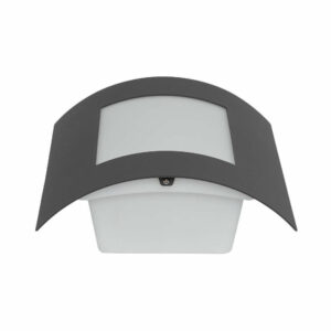 Фасадно осветително тяло аплик Ultralux FOTCE27GR, 220V, Е27, IP44, за стена, алуминий, поликарбонат, цвят графит