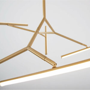 LED димируем полилей Zambelis 2071 мат злато