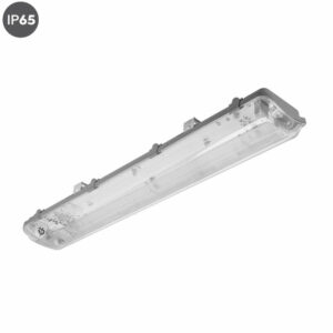 Линейни осветителни тела за LED пури 2x120 см, IP65, 220V, фасунги G13/Т8, едностранно опроводени Линейни осветителни тела за LED пури 2x120 см, IP65, 220V, фасунги G13/Т8, едностранно опроводени